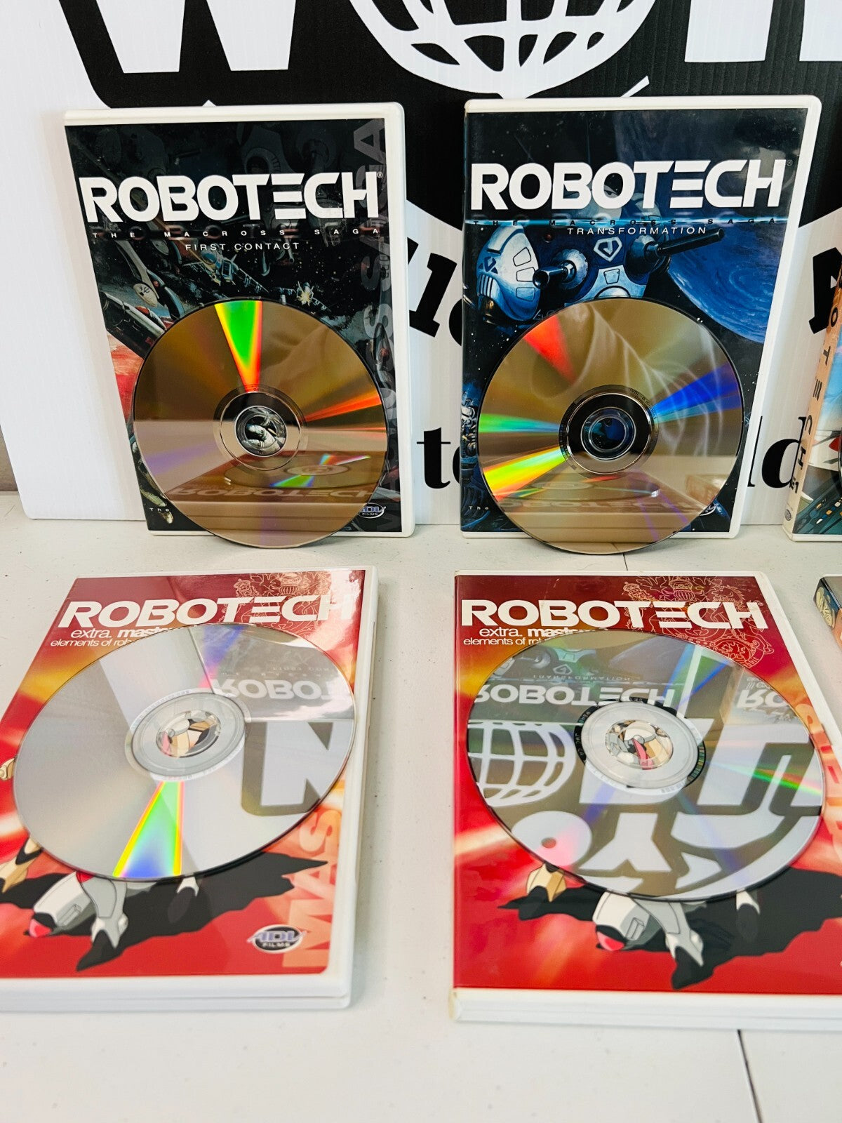 Robotech Macross + Masters Saga Used 6xDVD Collection Bundle Deal Good Condition