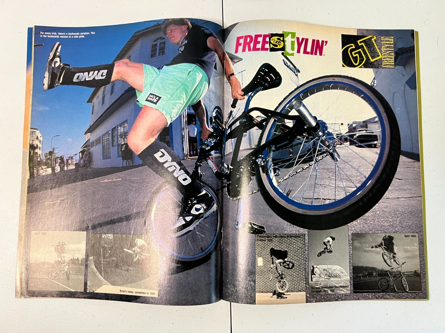 Freestylin BMX Magazine Aug 1989 Old School Vintage Freestyle Haro GT Dyno Bike
