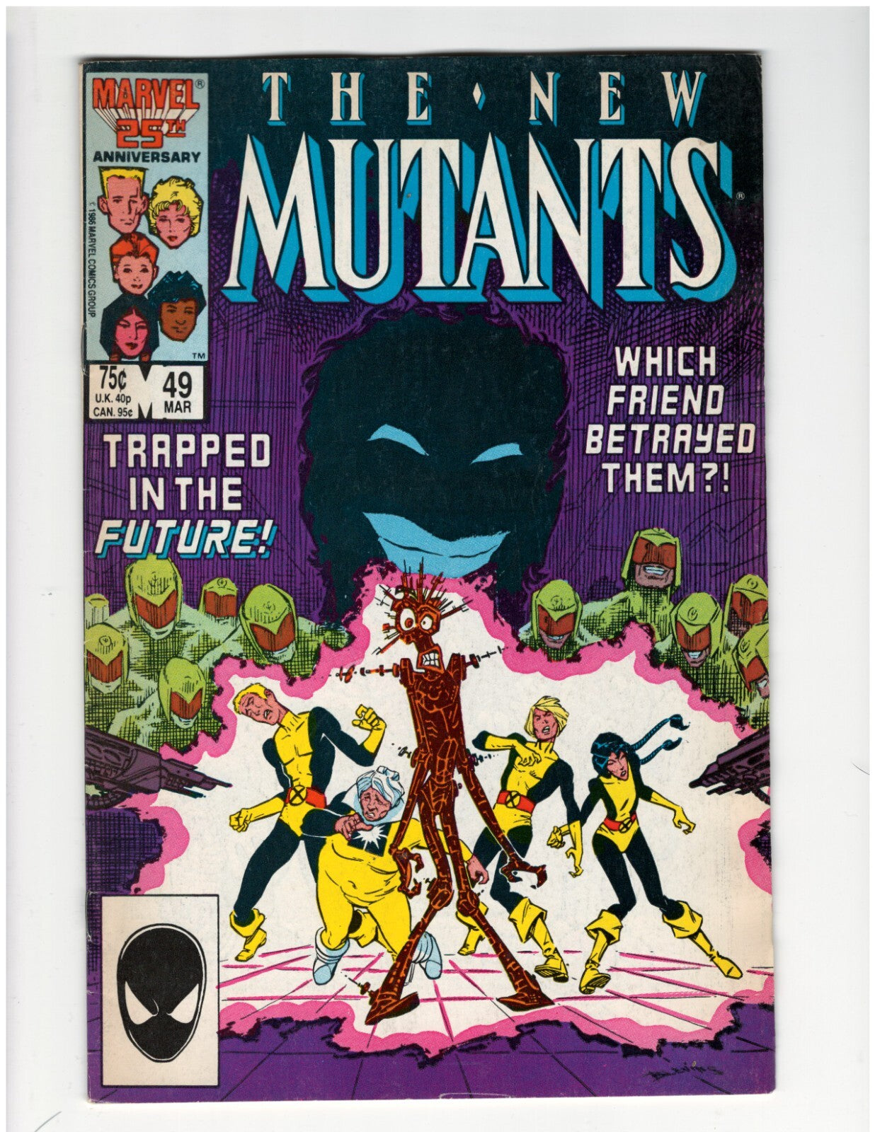 New Mutants #49 New X-Men Chris Claremont Magik Wolfsbane Jubilee Good Condition