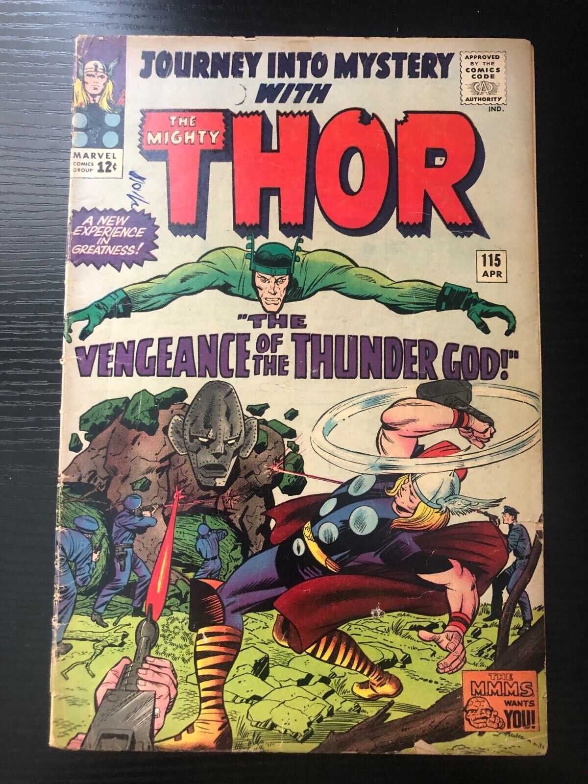 1965 Marvel Key Comic Book Journey Into Mystery Mighty Thor 115 Loki Origin Good