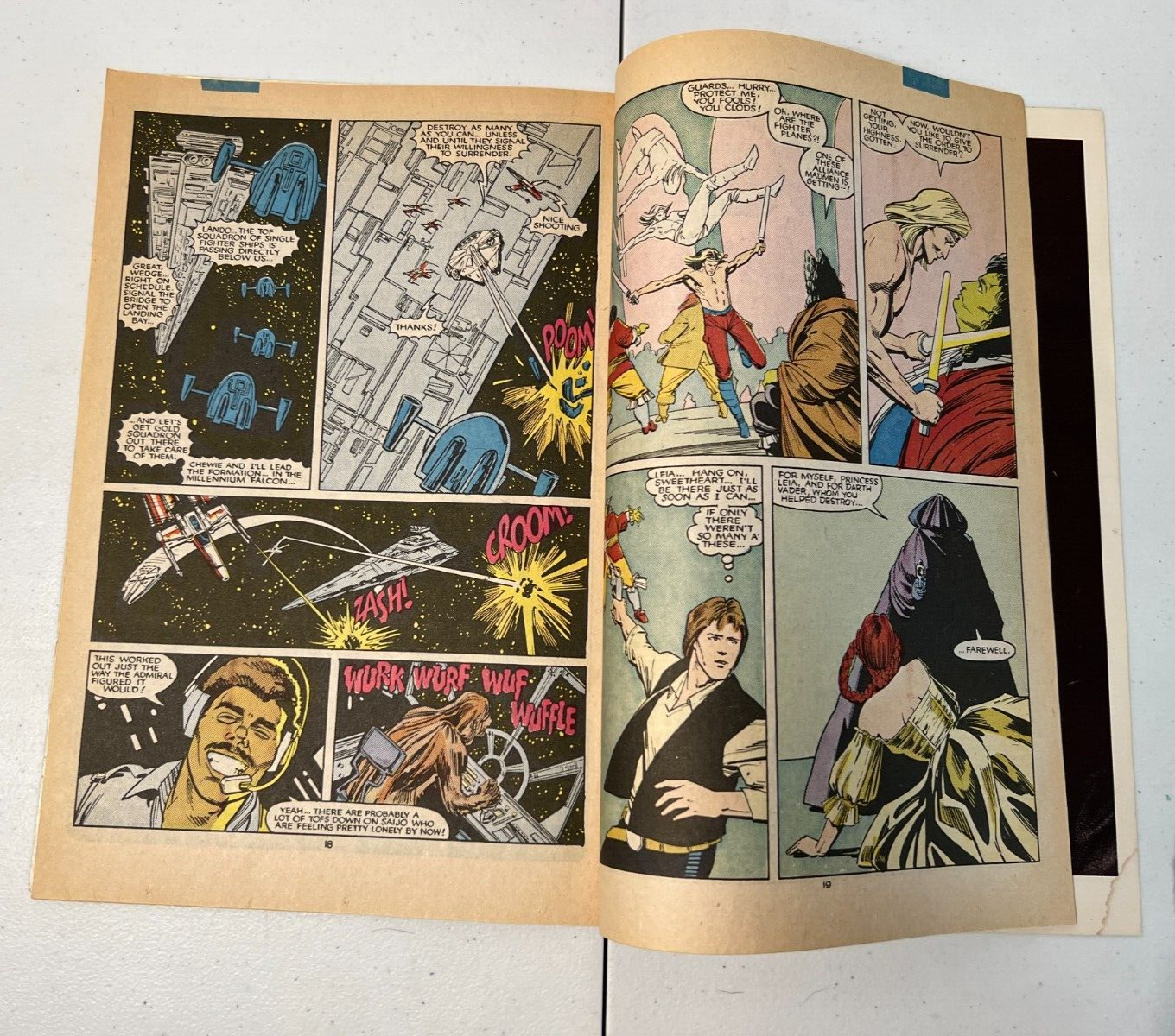 Star Wars #107 Last Final Issue In Series Marvel Key Comic Book Fair Condition
