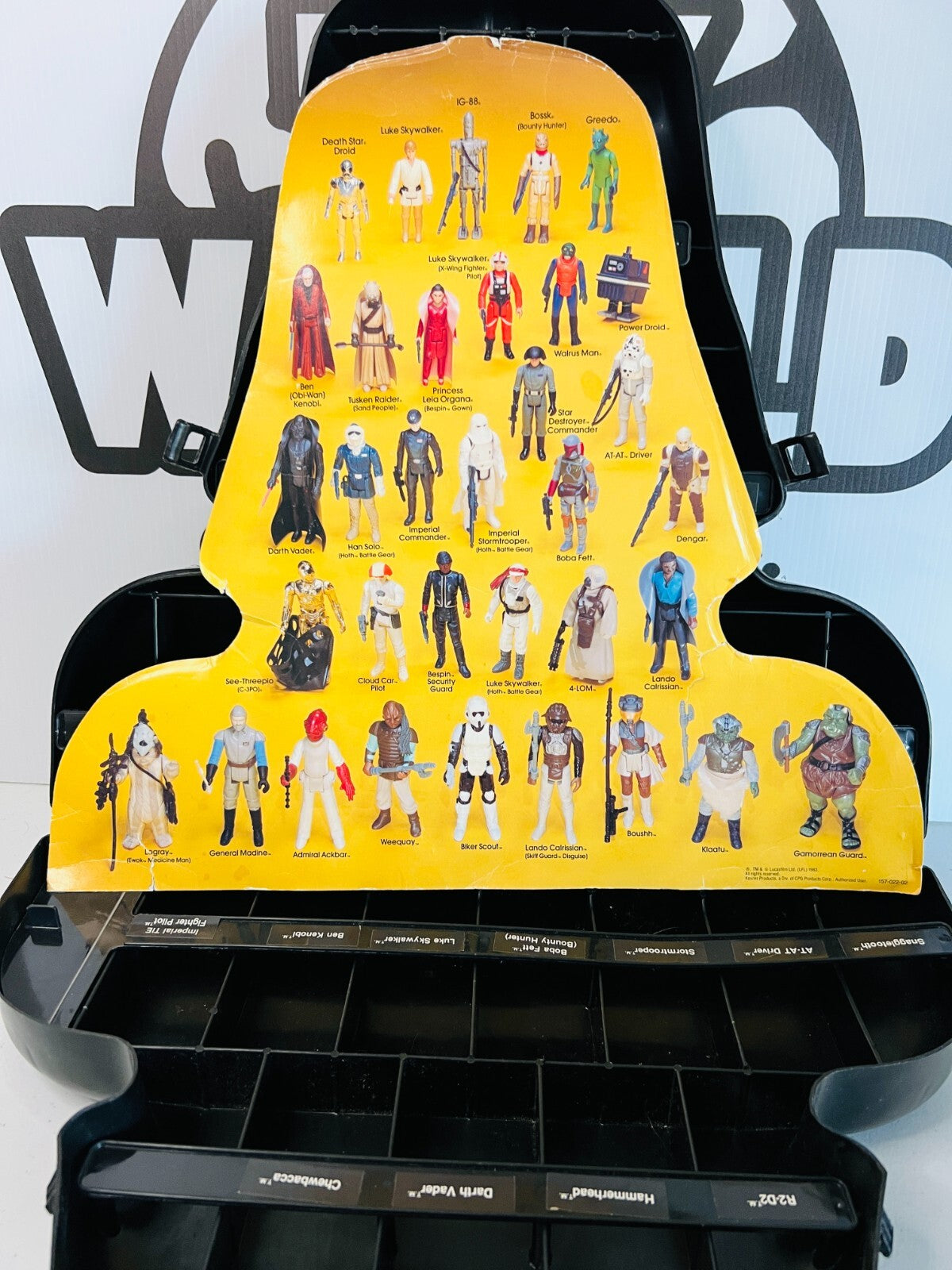 Star Wars Darth Vader Collector Case ROTJ Lily Ledy Burgundy Bib Insert Good