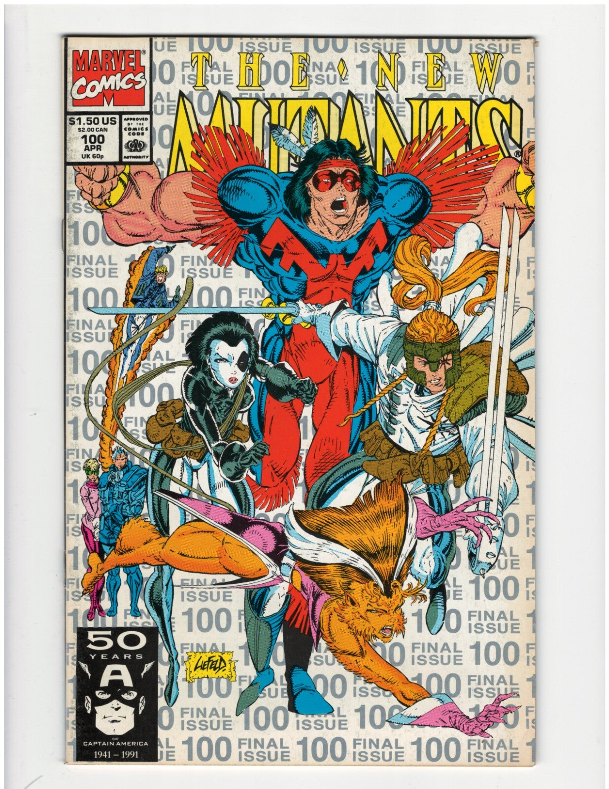 New Mutants #100 New XMen Chris Claremont Magik Wolfsbane Jubilee Good Condition