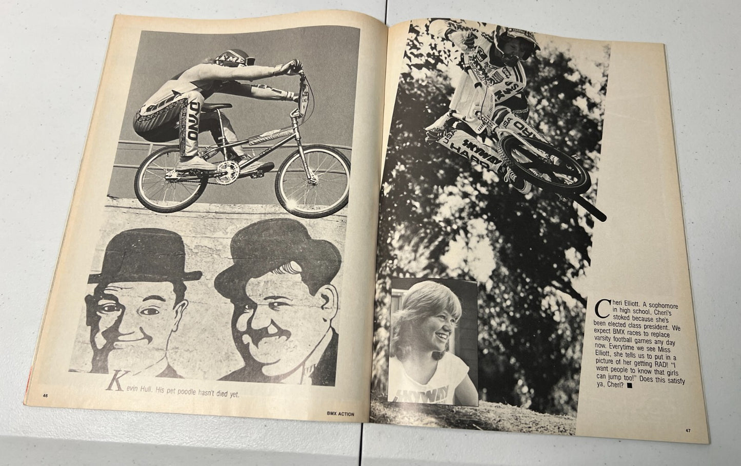 Bmx Action Magazine Feb 1986 Old School Vintage Freestyle Haro GT Dyno Redline