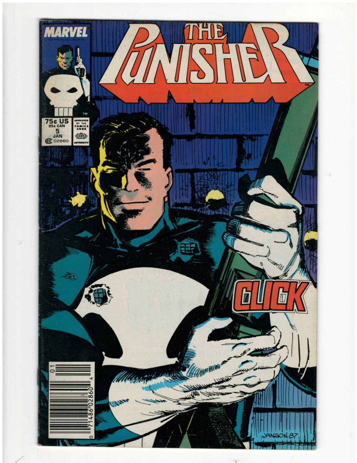 Punisher #5 Marvel Solo Series 1980s Comic Book Frank Castle Good Condition