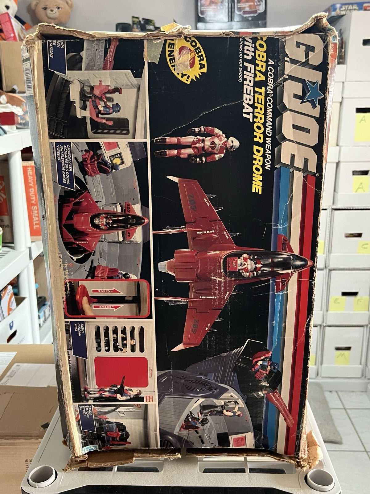 GI Joe Cobra Terror Drome 100% Complete+Box Firebat AVAC Action Figure Blueprint