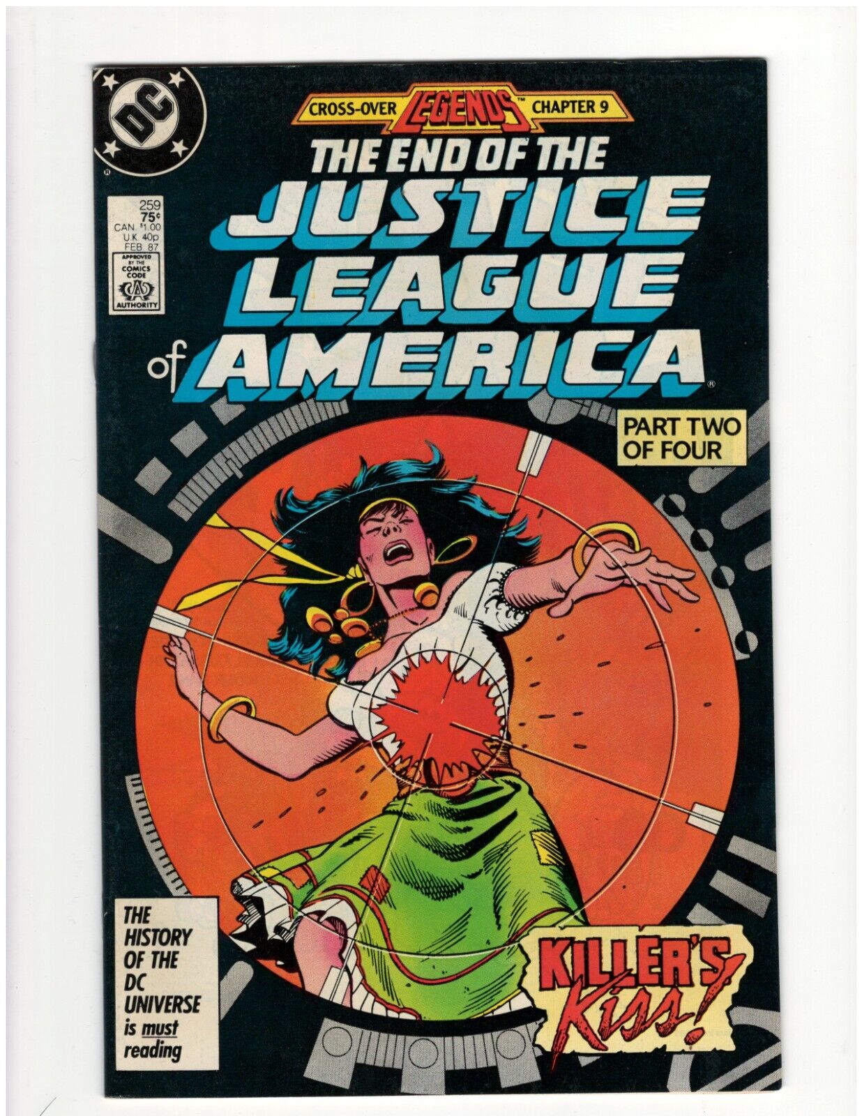 Justice League of America #259 DC JLA Superman Batman Comic Book Good Shape