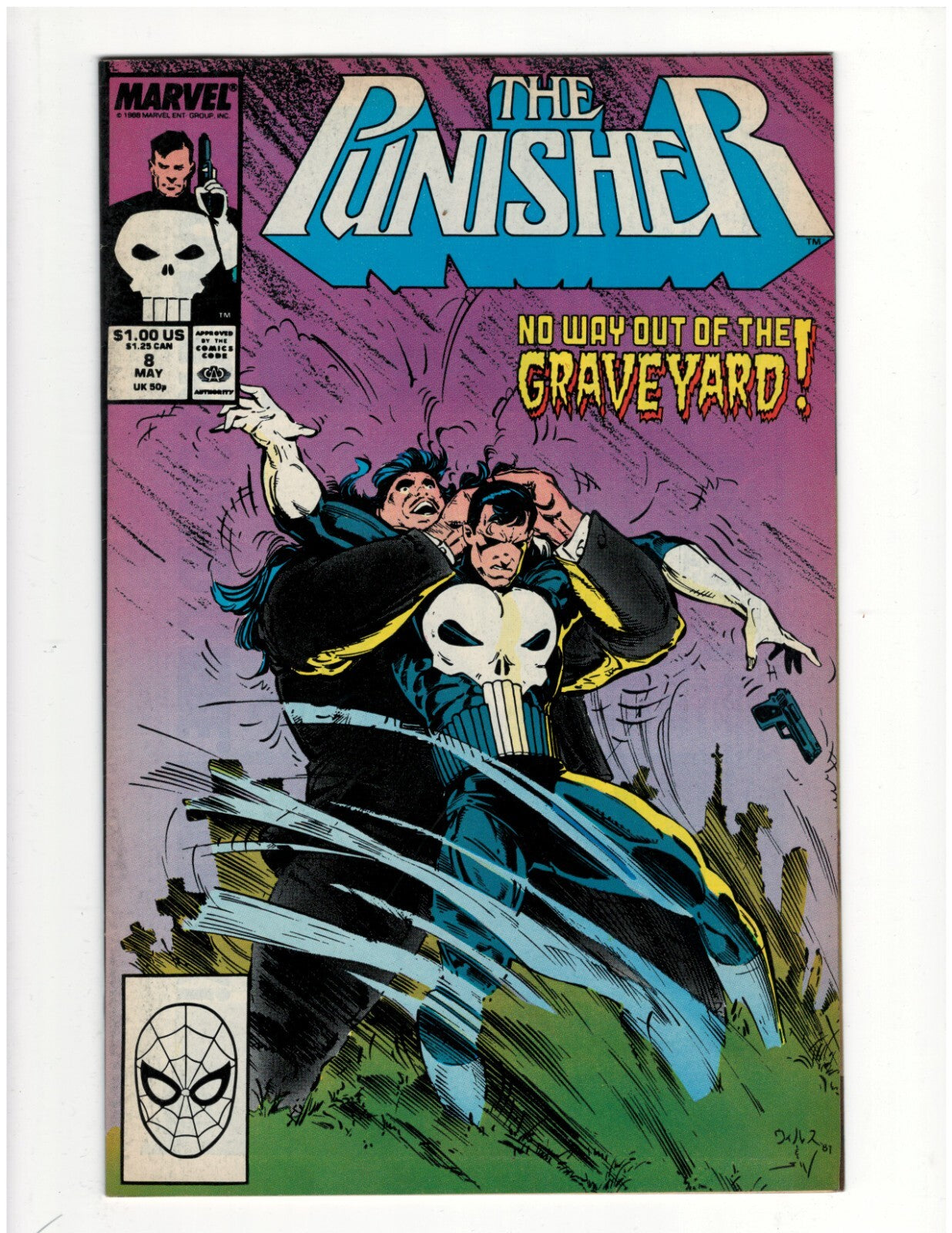 Punisher #8 Marvel Solo Series 1980s Comic Book Frank Castle Good Condition