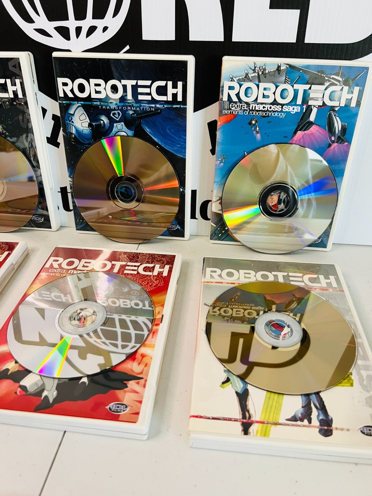 Robotech Macross + Masters Saga Used 6xDVD Collection Bundle Deal Good Condition
