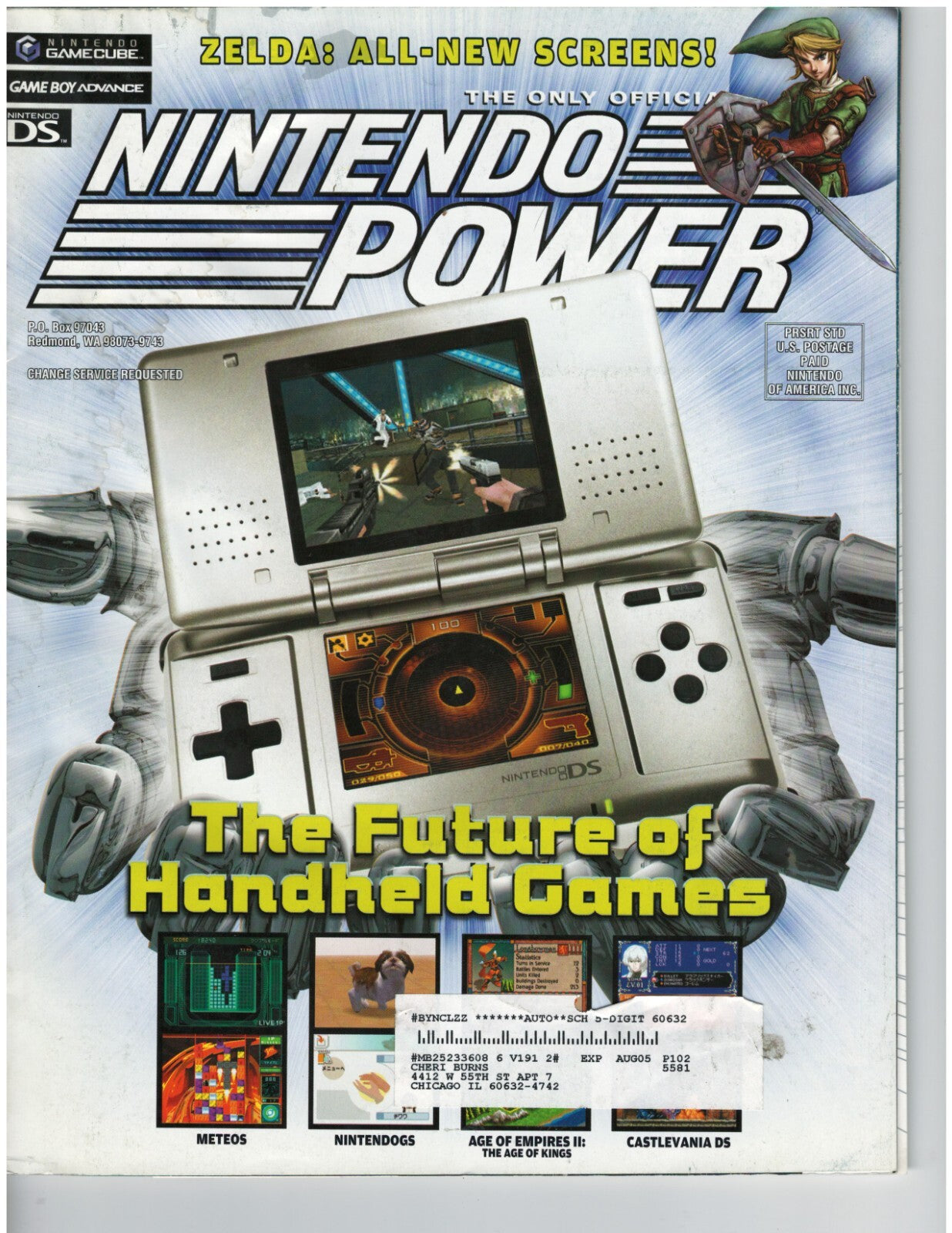 Nintendo Power Magazine 191 Vintage NES Gamecube N64 Super Mario Tennis Zelda