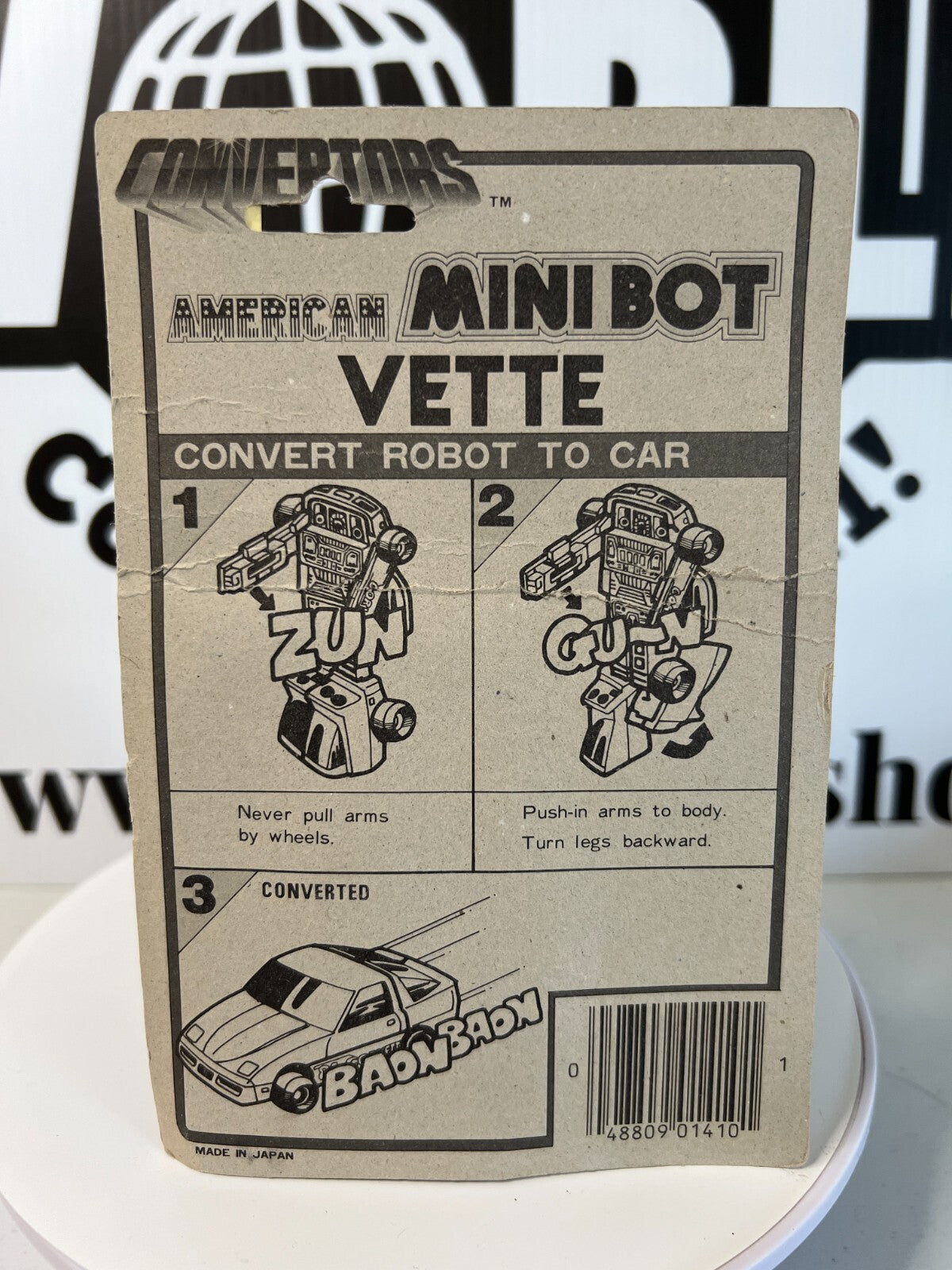Convertors Minibot Robot Action Figure Transformers Vette MOC Sealed Fair Shape