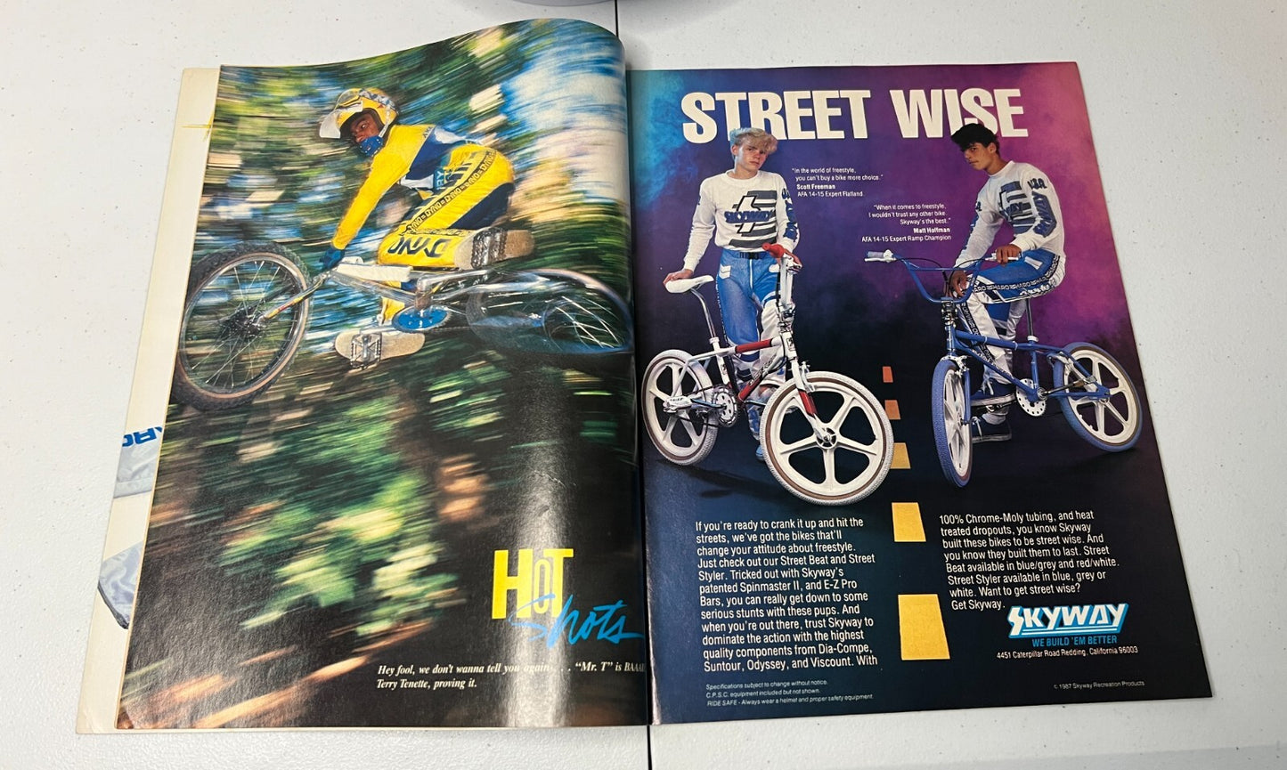 Bmx Action Magazine Sep 1987 Old School Vintage Freestyle Haro GT Dyno Redline