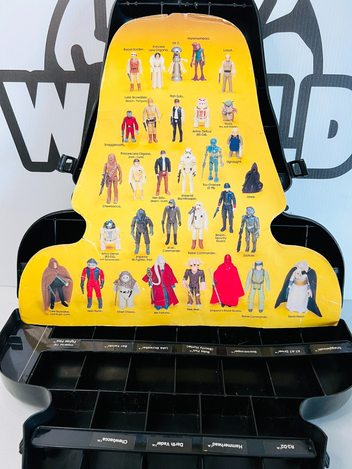 Star Wars Darth Vader Collector Case ROTJ Lily Ledy Burgundy Bib Insert Good