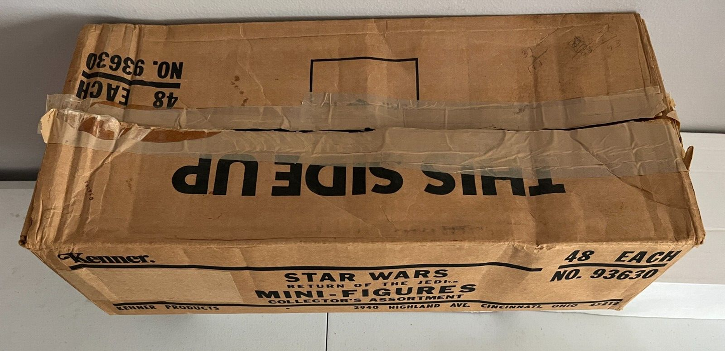 1983 Kenner Star Wars ROTJ Factory Shipper Case 48 Piece Action Figure Box Only