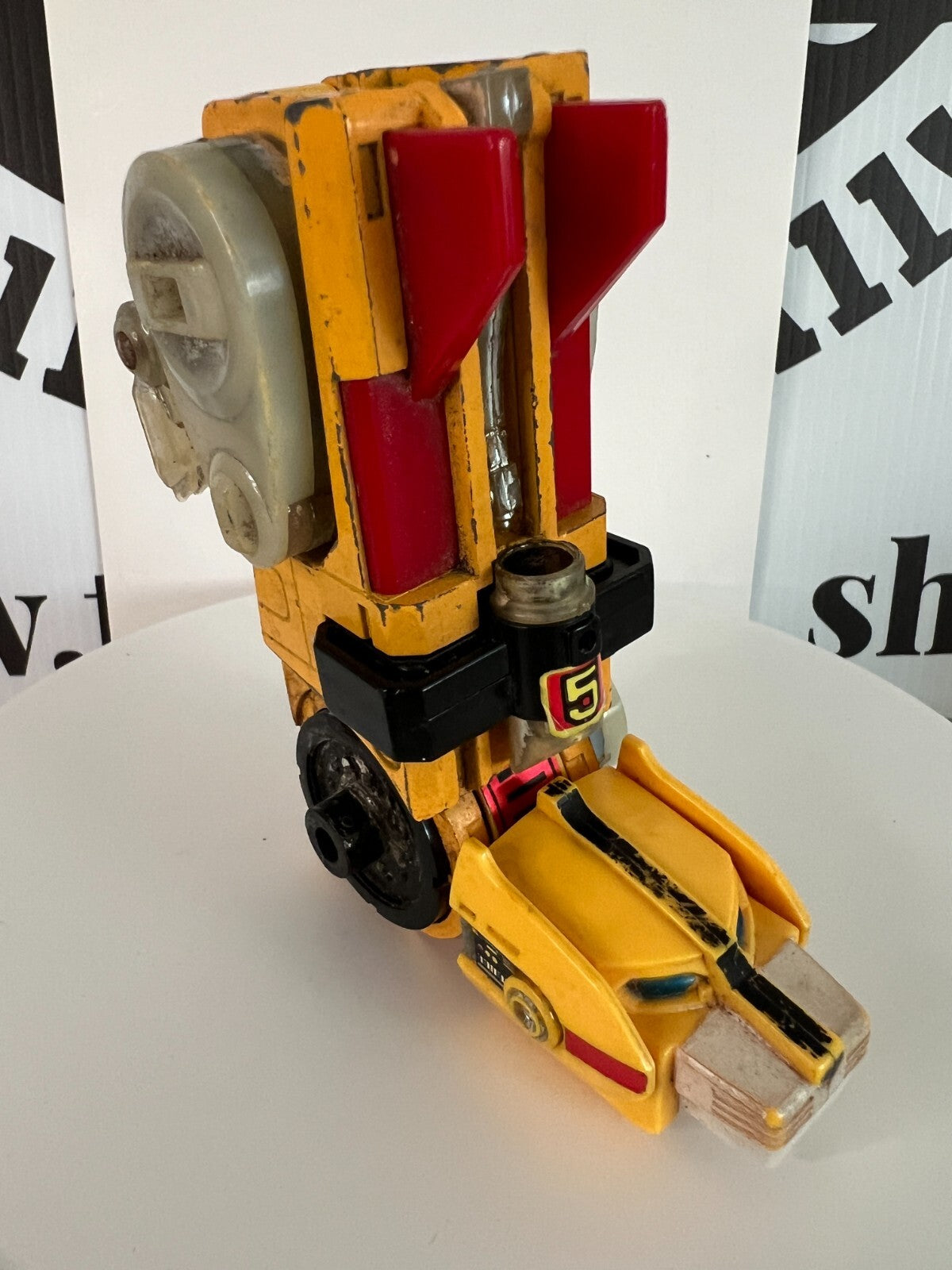 Voltron Diecast Yellow Lion 1981 Y&K Made in Japan GB-36 Broken Leg Loose Poor