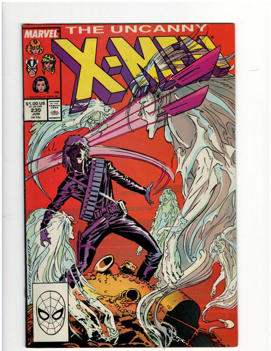 Xmen 230 Marvel Comic Book 1988 Cyclops Wolverine Rogue Nightcrawler Very Good