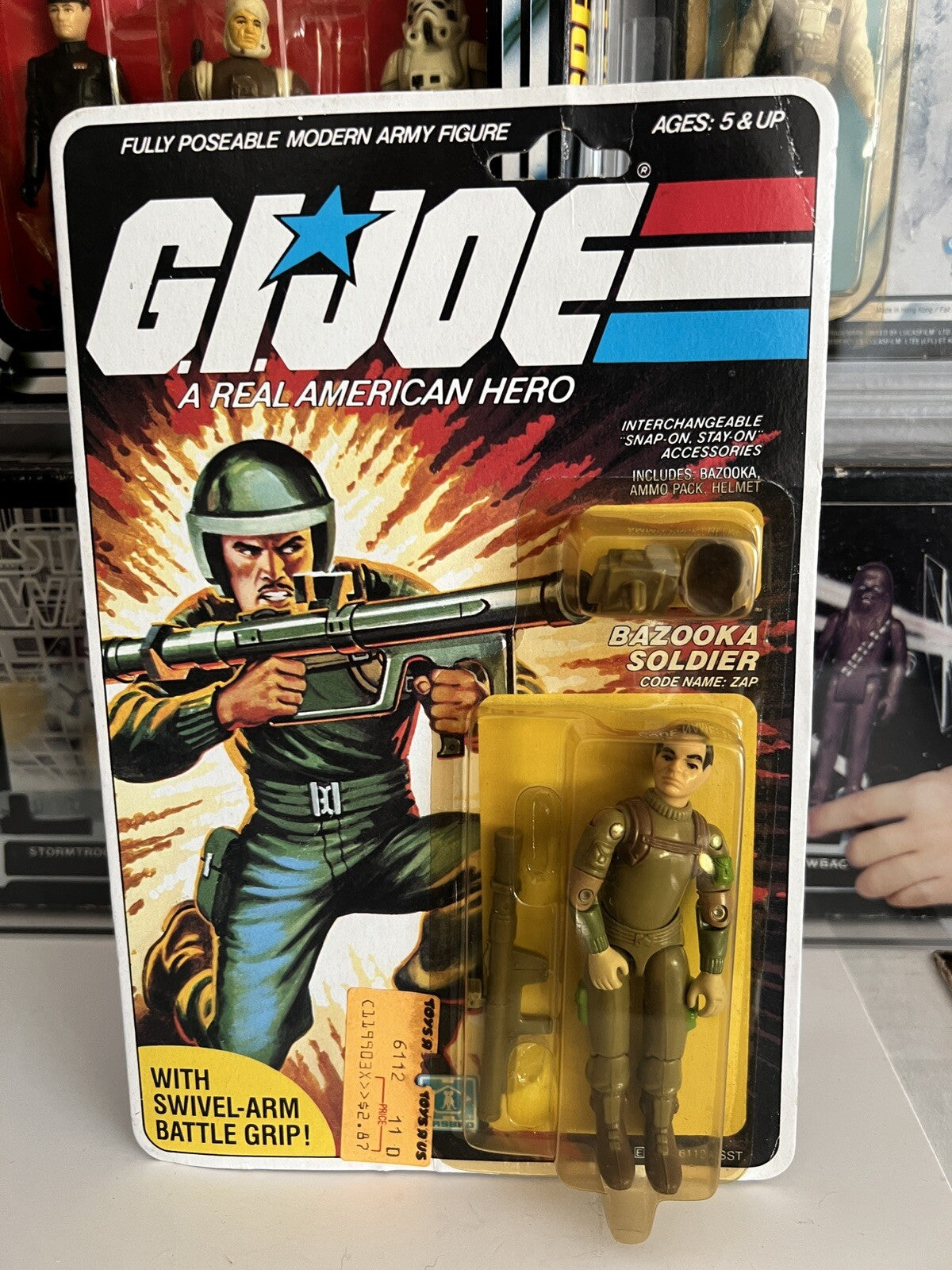 GI Joe Zap 1983 G.I.Joe Hasbro Sealed ARAH Action Figure Toy MOSC Not Swivel Arm