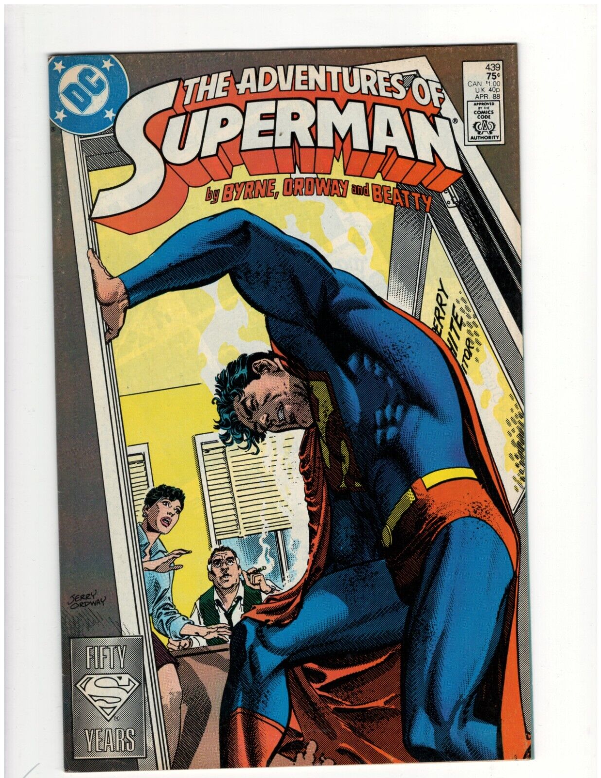 Adventures of Superman #439 DC Comic Book Man of Steel Krypto Good Condition