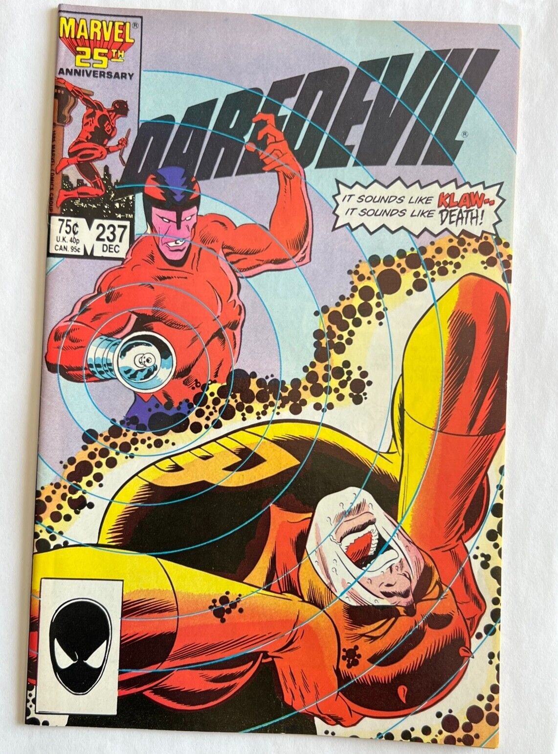 Daredevil 237 Marvel Key Comic Book Frank Miller Kingpin Klaw Good Condition
