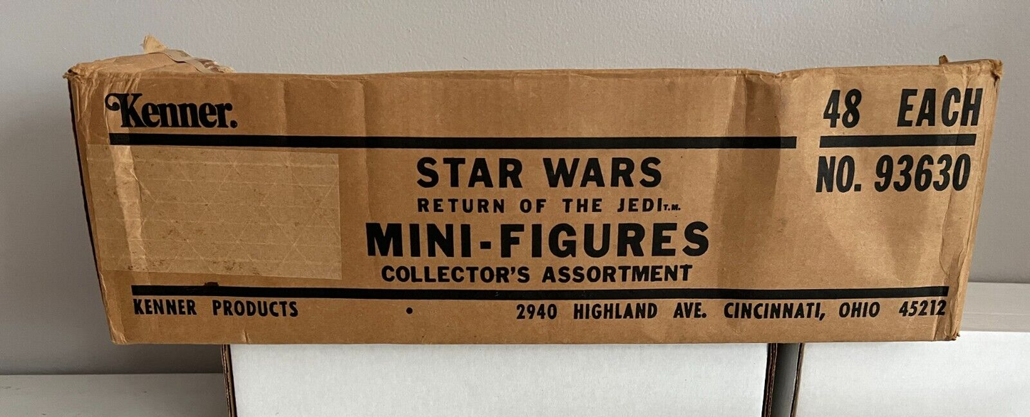 1983 Kenner Star Wars ROTJ Factory Shipper Case 48 Piece Action Figure Box Only