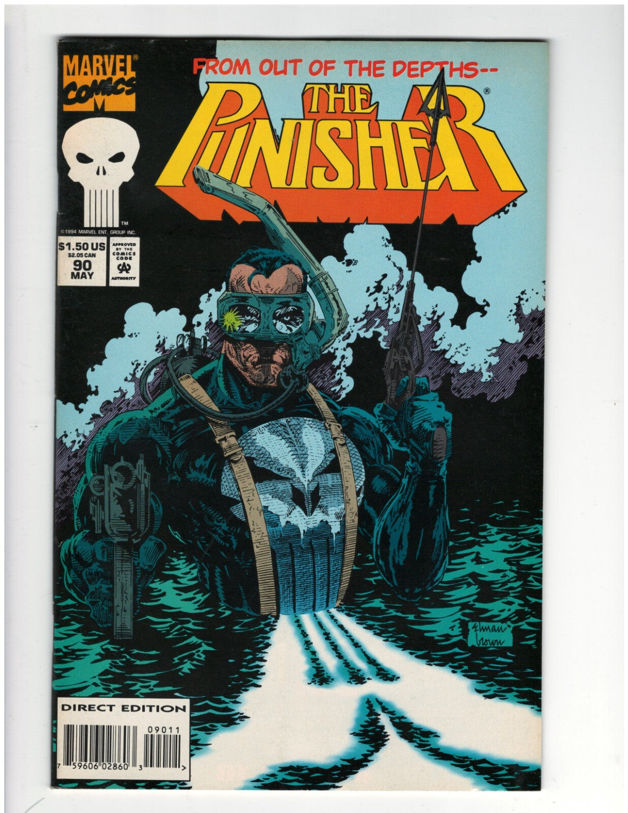 Punisher #90 Marvel Solo Series 1980s Comic Book Frank Castle Good Condition