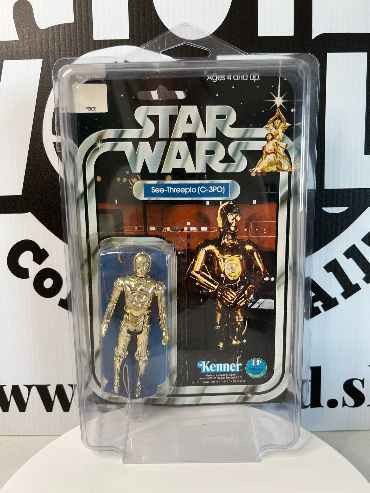 Star Wars 12 Back C-3PO Action Figure 1978 Vintage Kenner Open Bubble Resealed