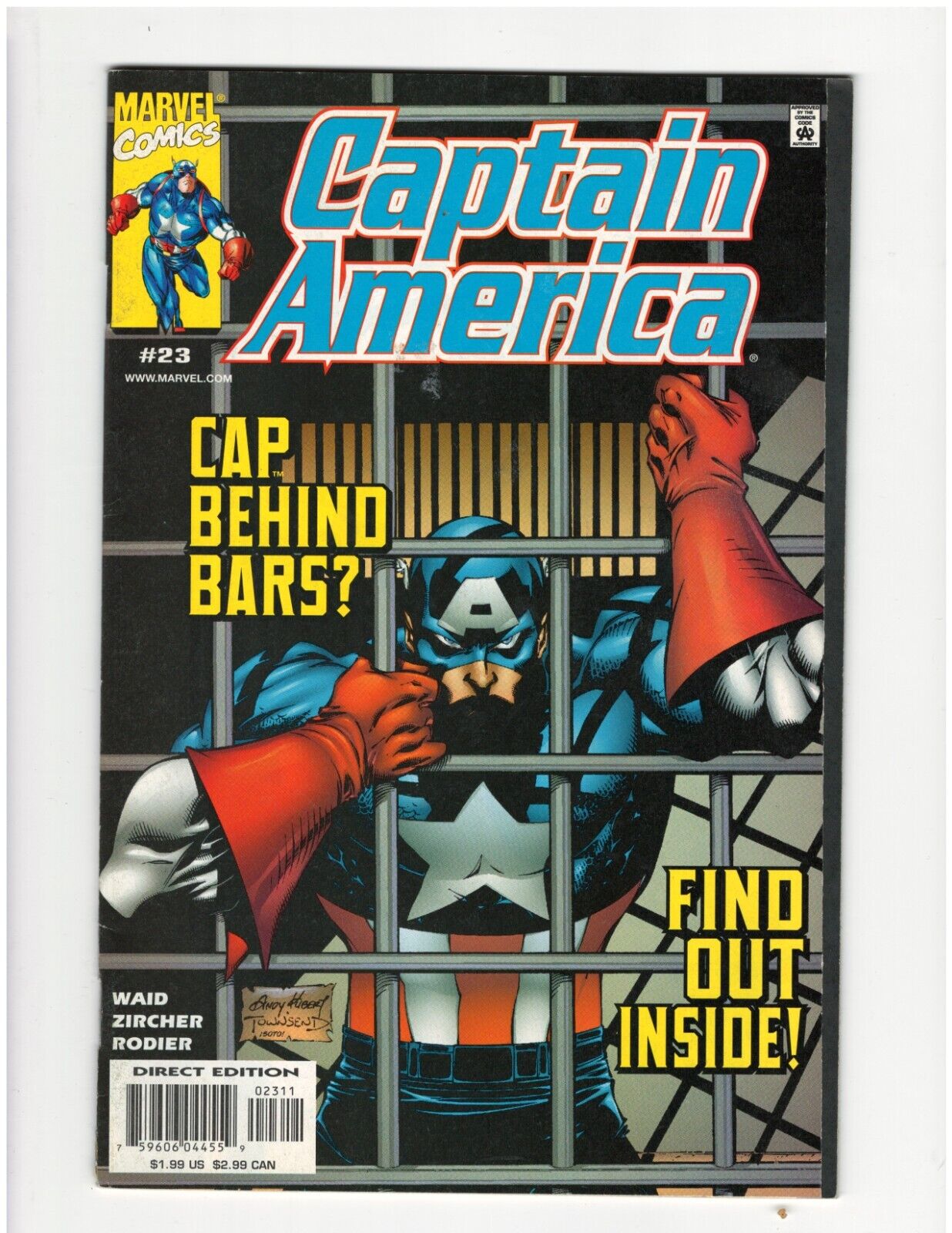 Captain America #23 Volume 2 Marvel Comic Book Steve Rogers Mark Waid Good Shape