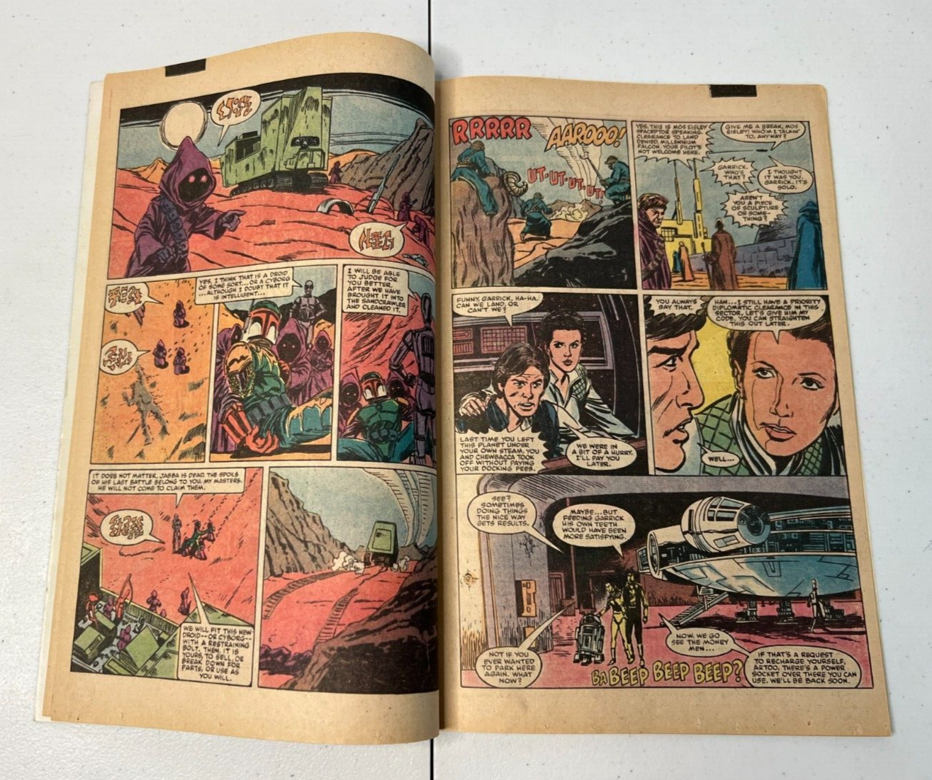Star Wars #81 Boba Fett Escapes Sarlacc Pit Marvel Key Comic Book Good Condition