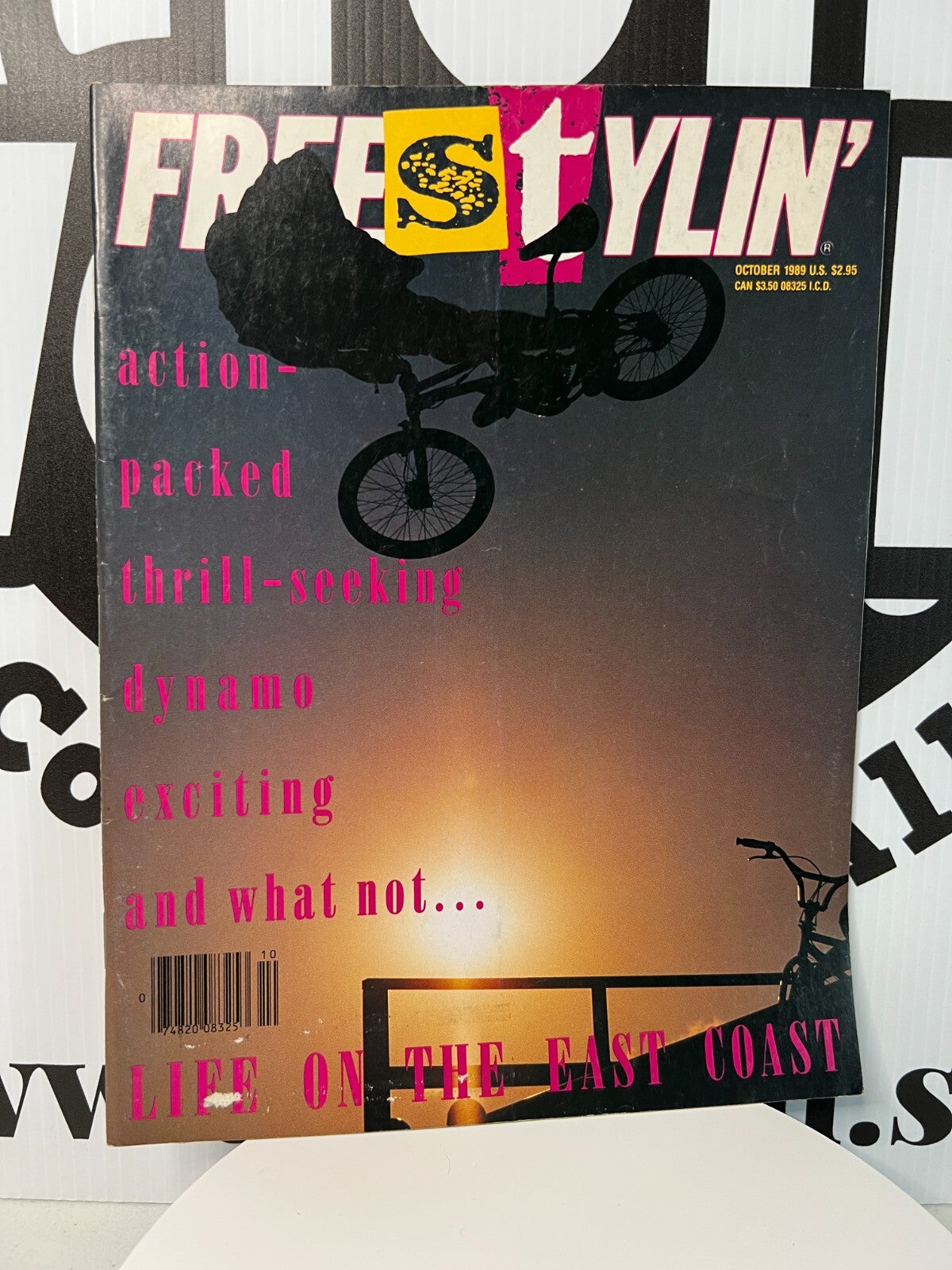 Freestylin BMX Magazine Oct 1989 Eddie Fiola Vintage Freestyle Haro GT Dyno Bike
