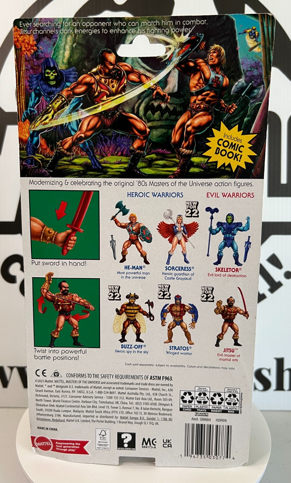 Mattel Masters of the Universe MOTU Origins Jitsu 5inch Action Figure New Sealed
