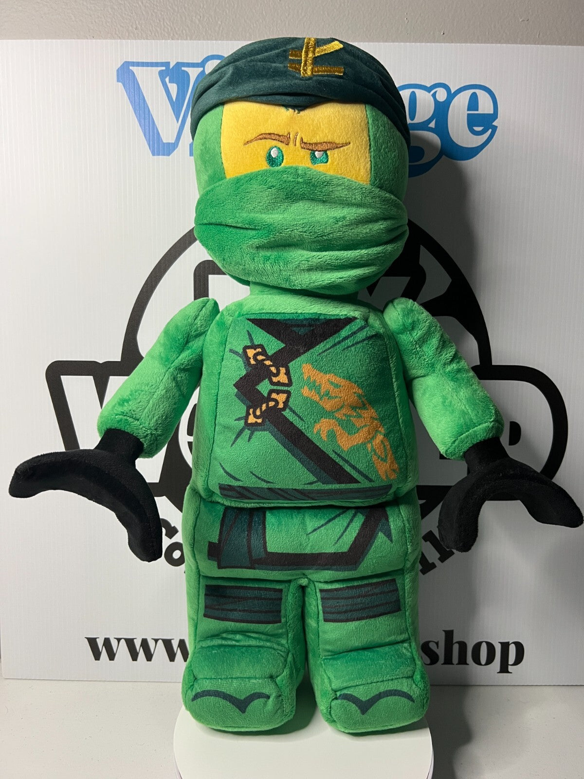 Lego Ninjago Green Lloyd Ninja Warrior 20inch Plush Stuffed Toy Doll Good Shape