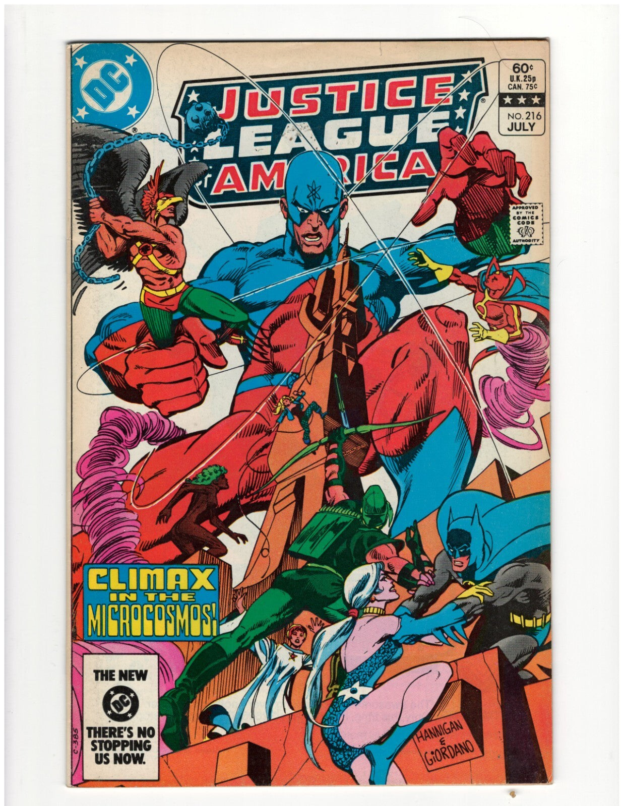 Justice League of America #216 DC JLA Superman Batman Comic Book Good Shape