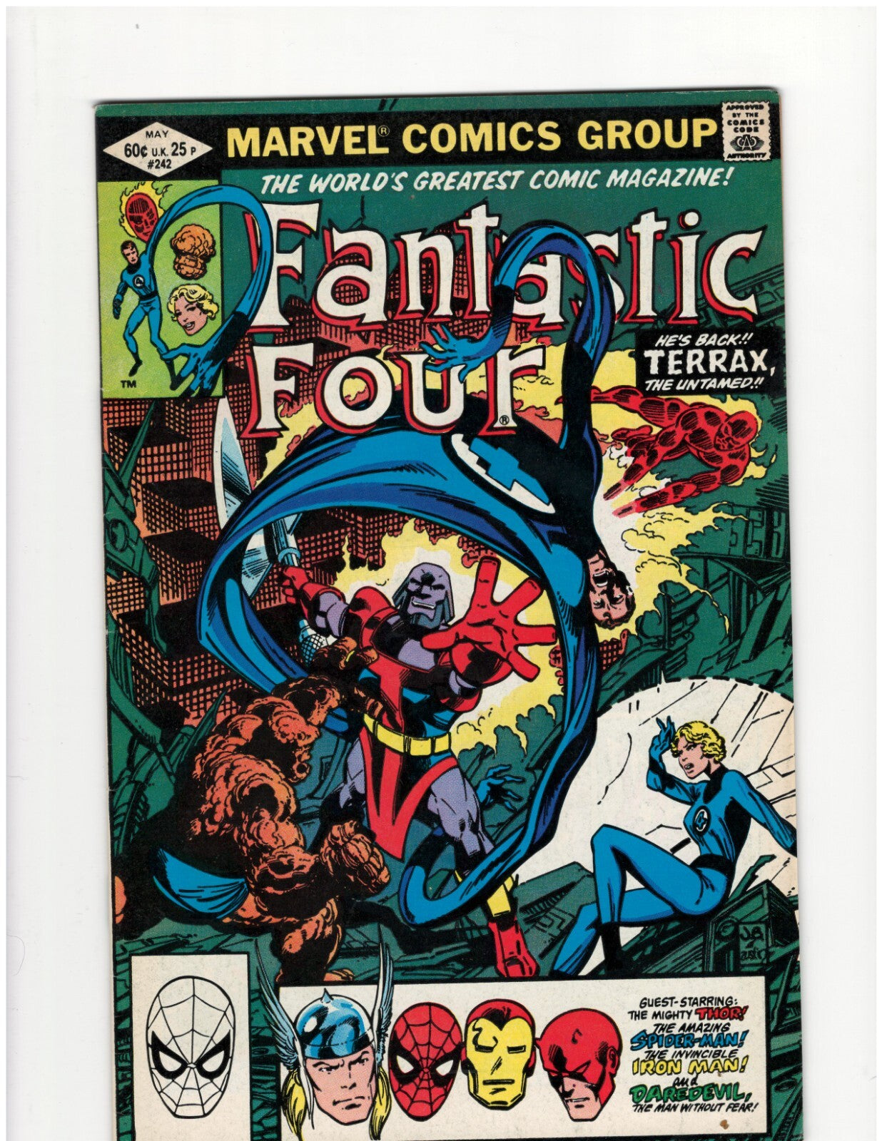 Fantastic Four#242 Marvel Comic Book John Byrne Doctor Doom The Thing Good Shape