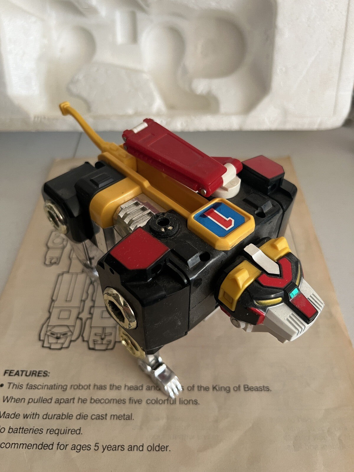Voltron Lion Force Bandai Popy Godaikin Matchbox Die Cast Deluxe Lion Set In Box