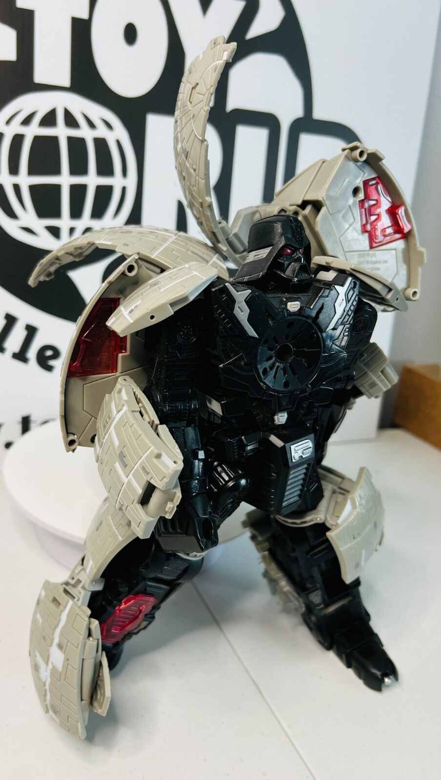 Transformers Star Wars Death Star Darth Vader Light Sound Working Incomplete