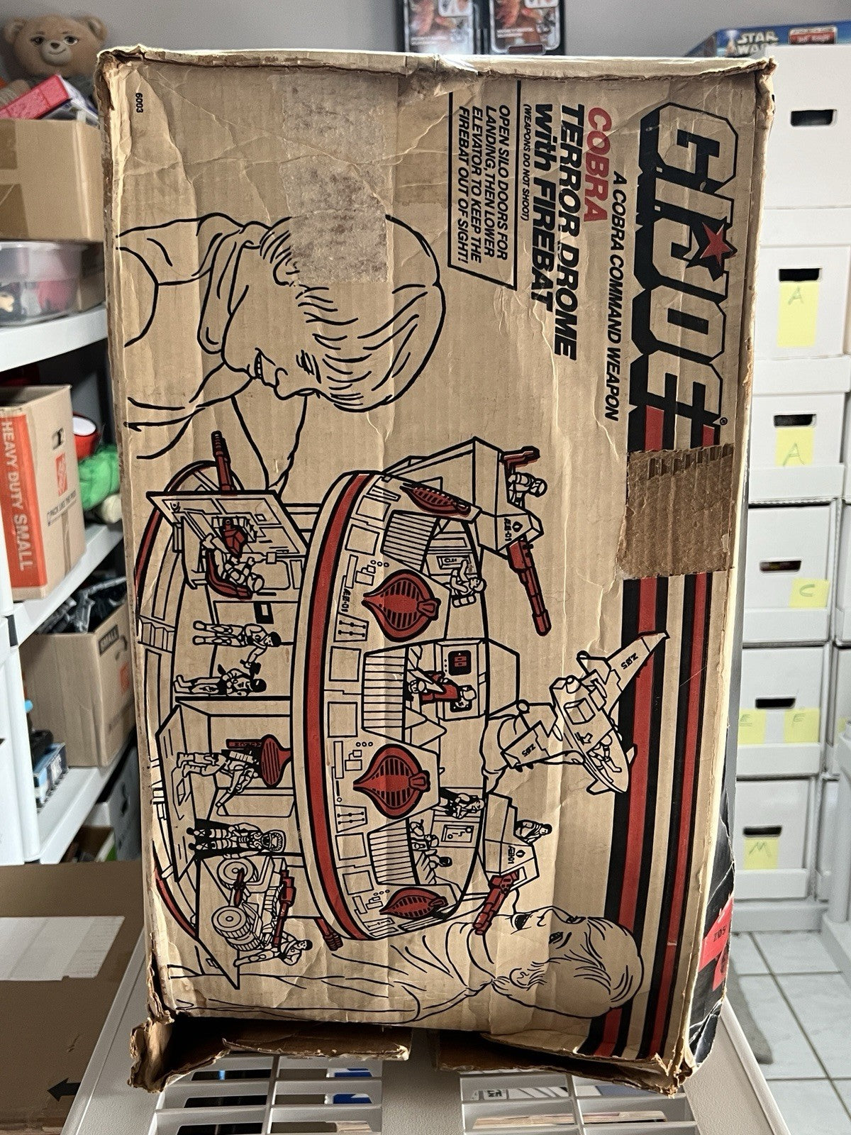 GI Joe Cobra Terror Drome 100% Complete+Box Firebat AVAC Action Figure Blueprint