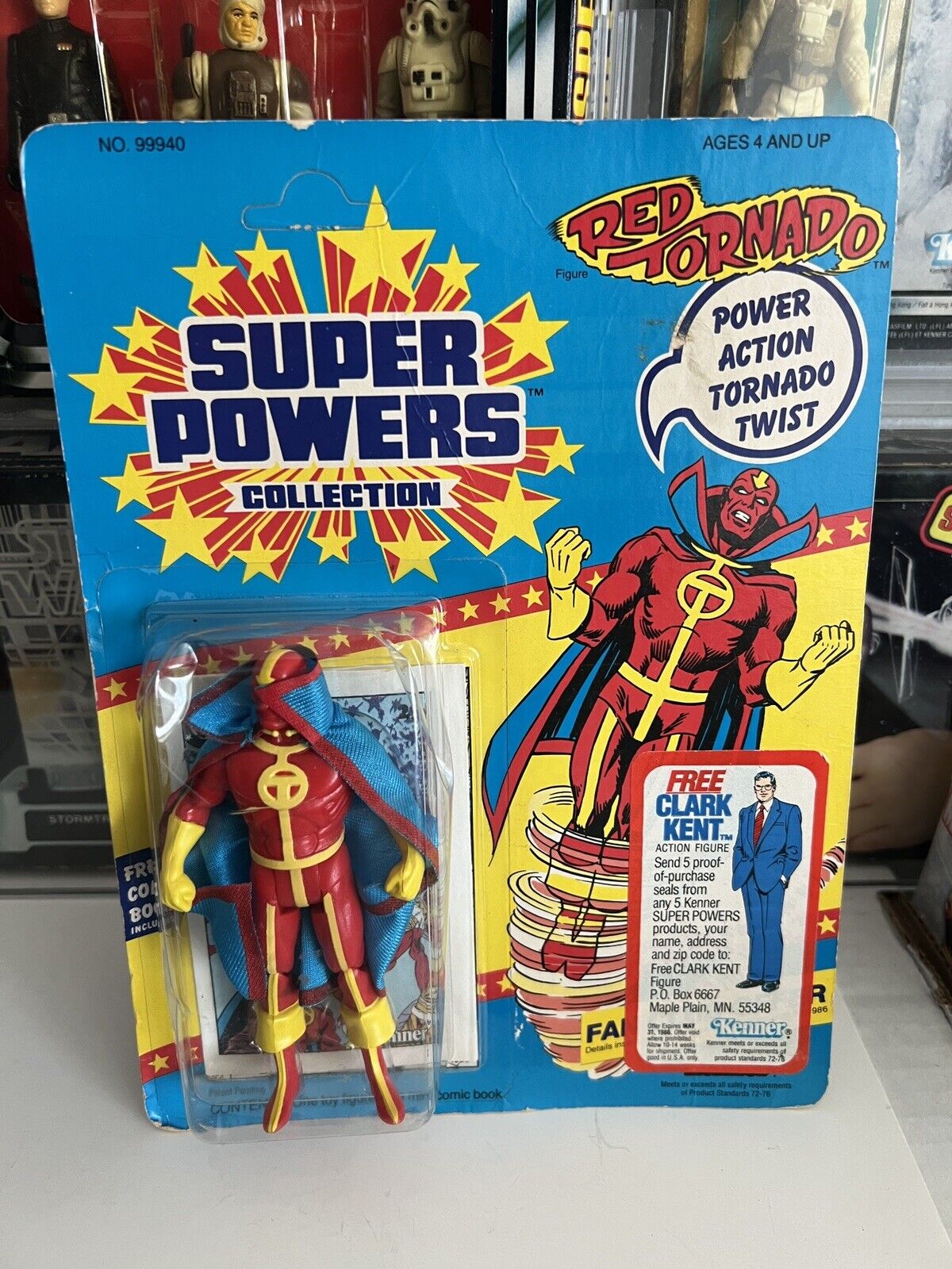 Super Powers Red Tornado 1985 Kenner DC Comics 23back Action Figure To –  Toy World Chicago