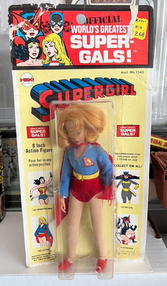 Mego Supergirl Kresge 1970s DC Comics Action Figure Toy Complete Fair Condition