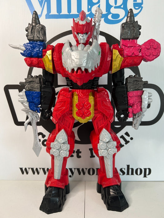 Power Rangers Megazord Dino Fury Zord Link Jumbo Action Figure Mega 20inch Good