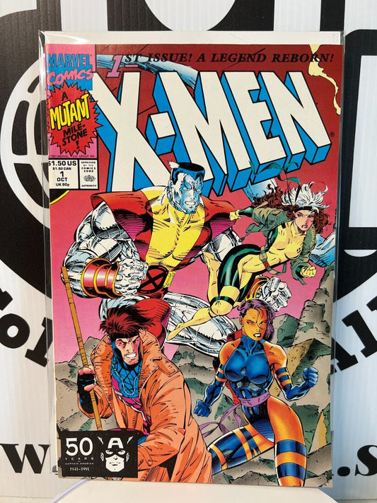 X-Men #1 Marvel Key Comic Book 1991 Xmen Jim Lee Cover Very Good Condition Nice