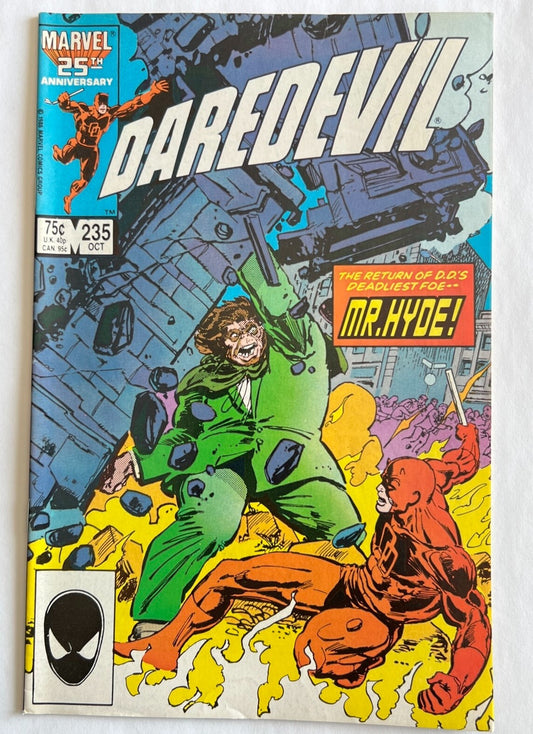 Daredevil 235 Marvel Key Comic Book Frank Miller Kingpin Mr. Hyde Good Condition