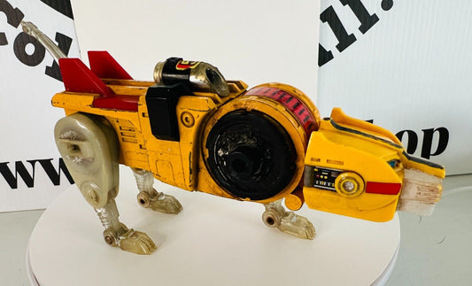 Voltron Diecast Yellow Lion 1981 Y&K Made in Japan GB-36 Broken Leg Loose Poor