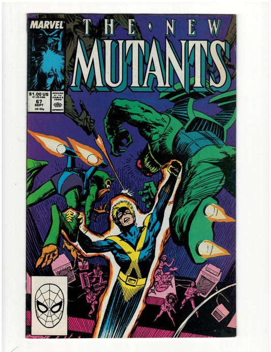 New Mutants #67 New X-Men Chris Claremont Magik Wolfsbane Jubilee Good Condition