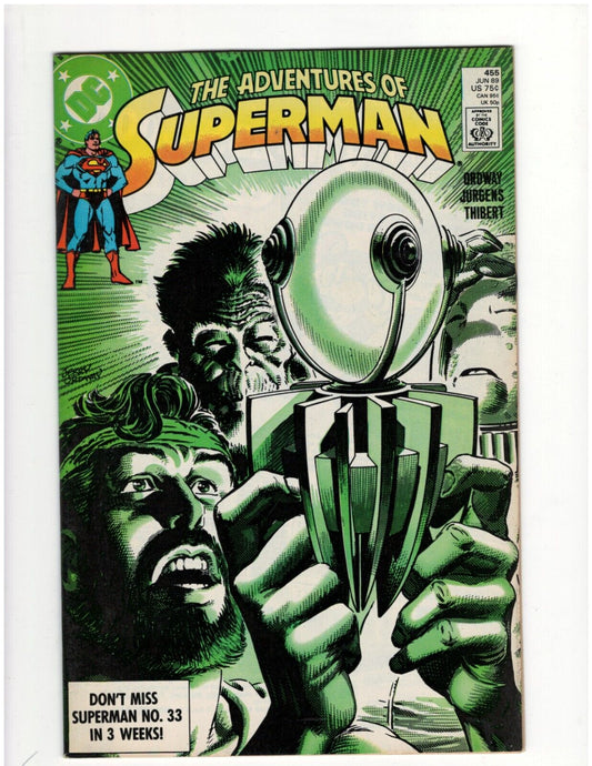 Adventures of Superman #455 DC Comic Book Man of Steel Krypto Good Condition