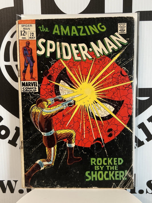 Amazing Spider-man #72 Marvel Comic Book Shocker App Classic Romita Cover Poor