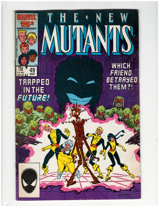 New Mutants #49 New X-Men Chris Claremont Magik Wolfsbane Jubilee Good Condition