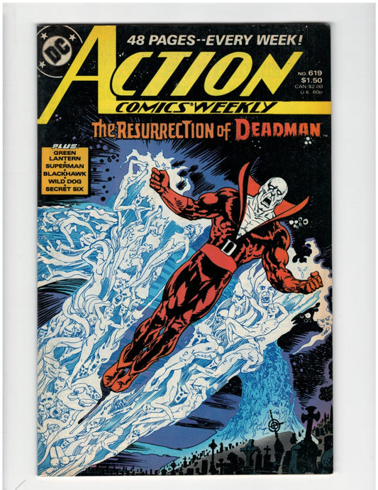 Action Comics #619 DC Comic Book Superman Man of Steel Krypto Good Condition