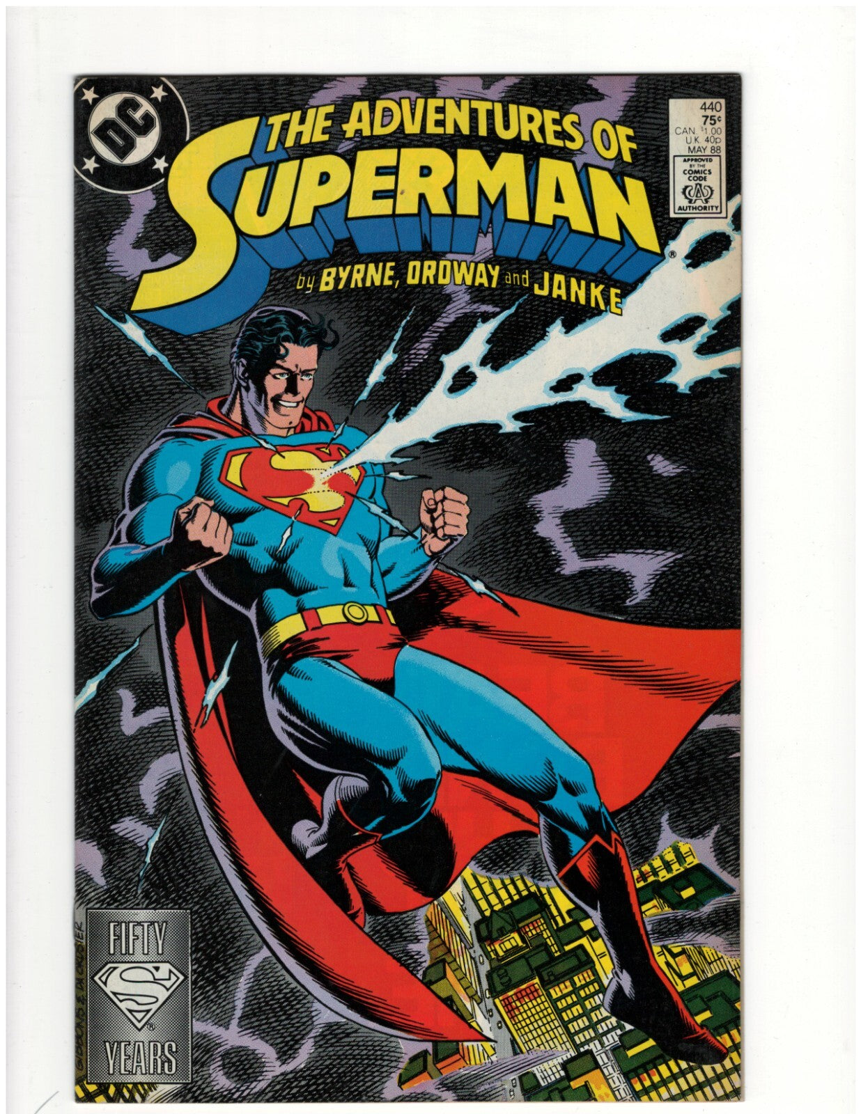 Adventures of Superman #440 DC Comic Book Man of Steel Krypto Good Condition