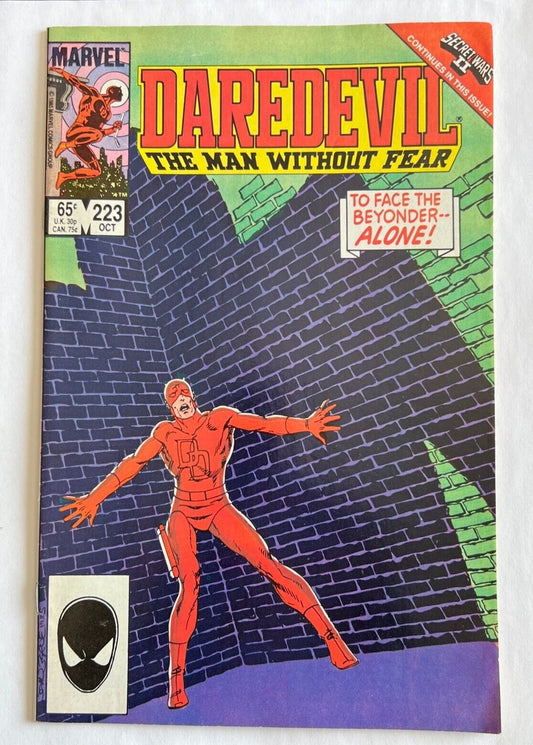 Daredevil 223 Marvel Key Comic Book Frank Miller Kingpin Elektra Good Condition