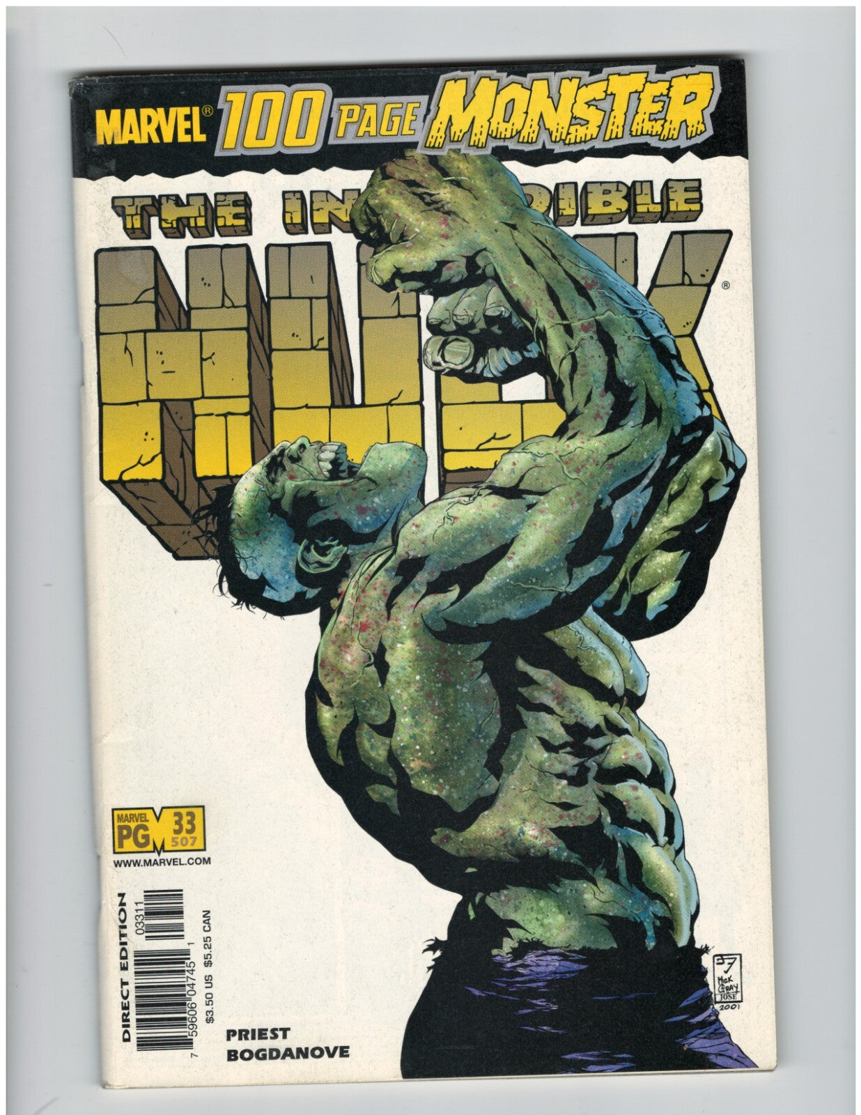 Incredible Hulk #33 Non Key Comic Book Avengers Bruce Banner Good Condition